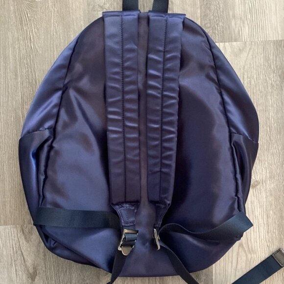 PORTER Yoshida & Co. Japan Backpack Satin Daypack Navy Blue Slouchy 14" x 16" - Picture 4 of 12